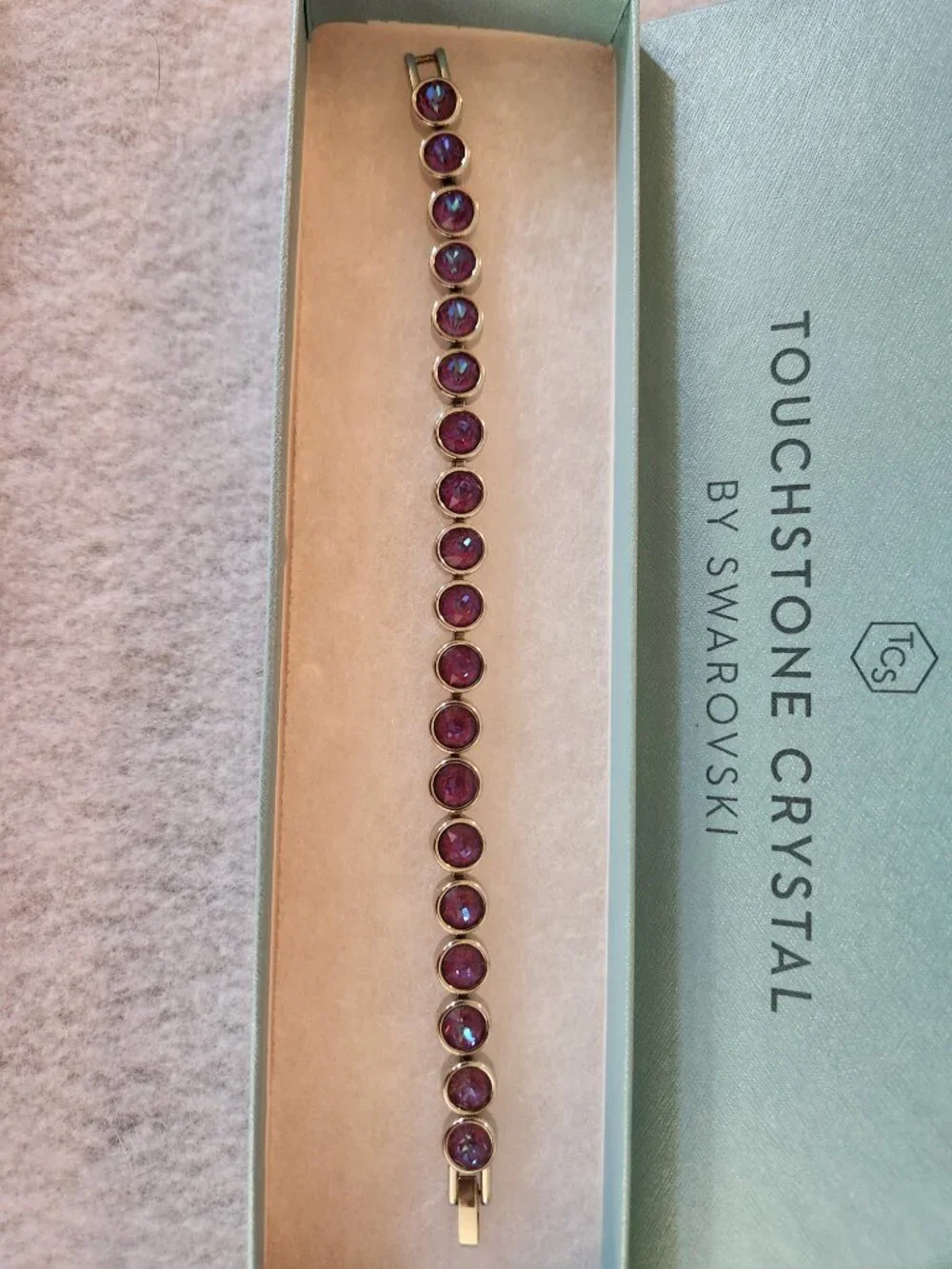 Burgundy Delite Ice Bracelet - Touchstone Crystal